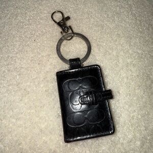 Vintage Coach picture photo frame key chain ring